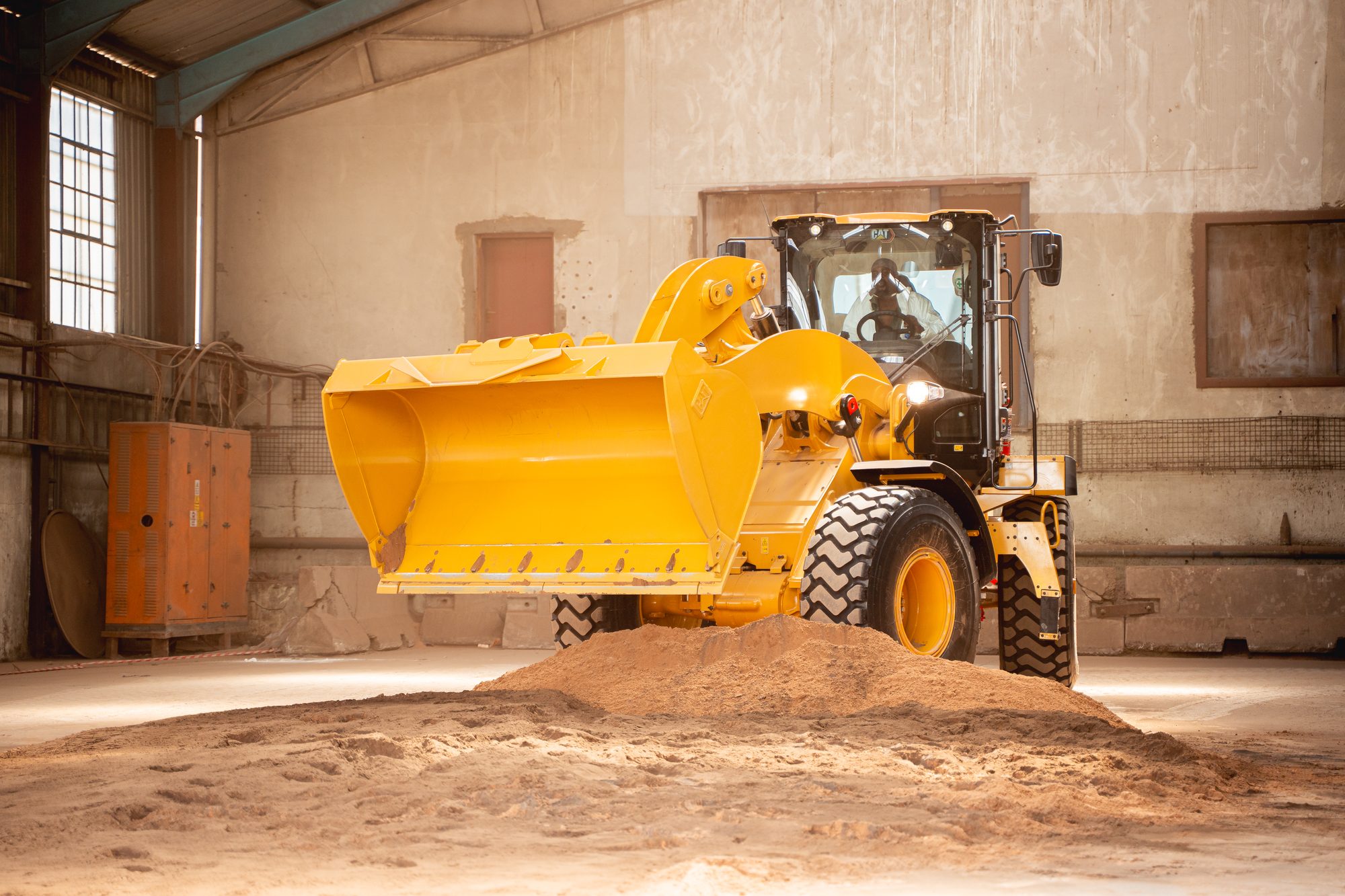 CAT loader handling material at the Northbound Processing facility